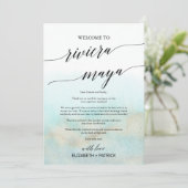 Aqua Beach Riviera Maya Welkomstbrief & reisroute (Staand voorkant)