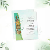 Aqua Beach Shells Starfish Compass Wedding