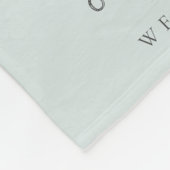 Aqua Beer Ballon Boys Monogram Baby Mijlsteen Fleece Deken (Hoek)