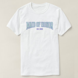 Aqua + Beige Streep Navy GETUIGE VAN DE BRUID  T-shirt