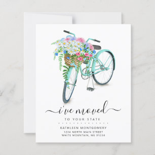 Aqua Bicycle Floral Basket Budget Modus Kaart