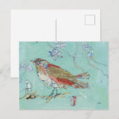 Aqua Bird Briefkaart (Voorkant / Achterkant)