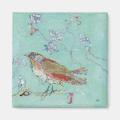 Aqua Bird Magneet (Voorkant)