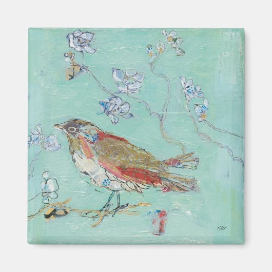 Aqua Bird Magneet (Voorkant)