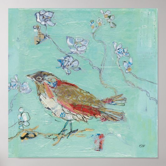 Aqua Bird Poster (Voorkant)