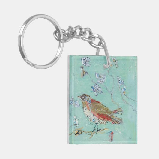 Aqua Bird Sleutelhanger (Voorkant Links)