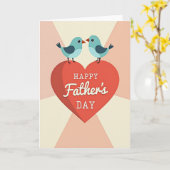 Aqua Birds Vaderdagkaart Kaart (Gele Bloem)