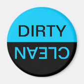 Aqua Black Dirty Clean Magnet (Voorkant)