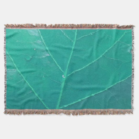 Aqua Blad Deken (Voorkant)