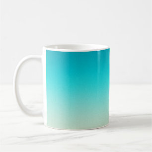 Aqua Blau Verlopende Abstracte Achtergrond Zachte Koffiemok