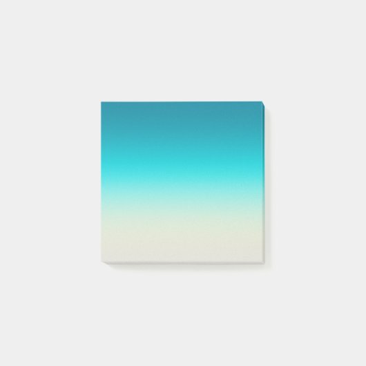Aqua Blau Verlopende Abstracte Achtergrond Zachte Post-it® Notes (Voorkant)
