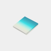 Aqua Blau Verlopende Abstracte Achtergrond Zachte Post-it® Notes (Schuin)