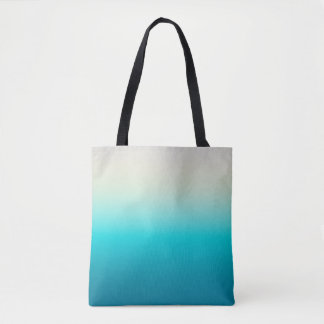 Aqua Blau Verlopende Abstracte Achtergrond Zachte Tote Bag