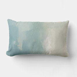 Aqua Blau Zee Groen Teal Beige Waterverf 40cm Kussen