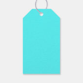 Aqua Blauw Cadeaulabel (Achterkant)