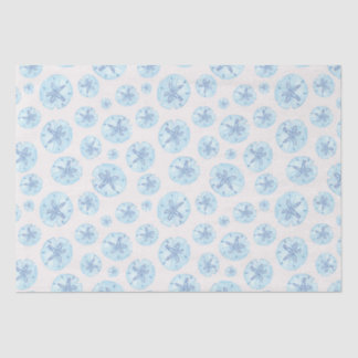 Aqua-blauw en dollarpapier tissuepapier