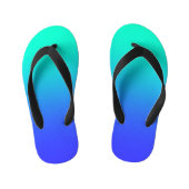 Aqua + Blauw Kinder Teenslippers (Voetbed)