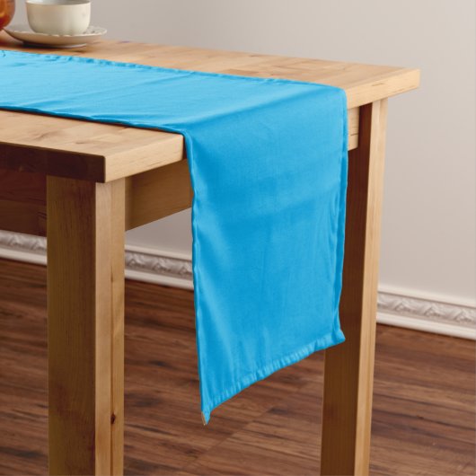Aqua Blauw Korte Tafelloper (Voorbeeld)