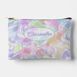 Aqua Blauw Lime Groen Roze Paars Kunst Patroon Etui