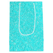 Aqua Blauw Medium Cadeauzakje (Achterkant)