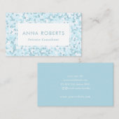 Aqua blauw Mozaïek patroon visitekaartje (Voorkant / Achterkant)