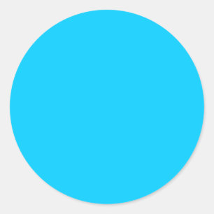 Aqua Blauw Ronde Sticker