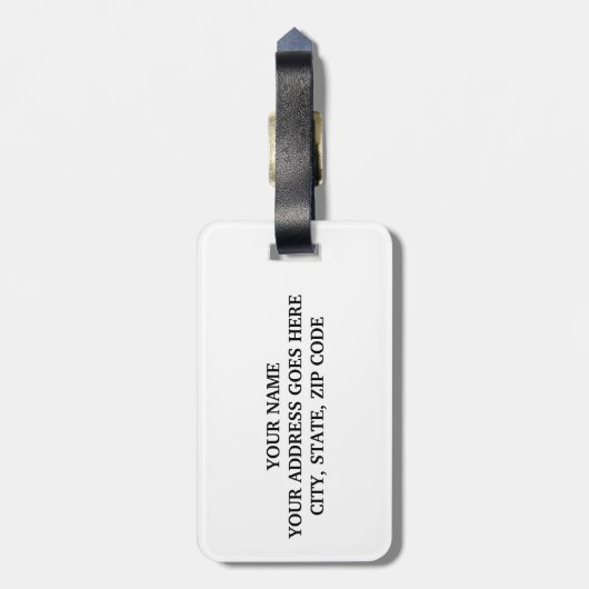 Aqua blauw Roze ombre zee sterrenstelsel abstract  Bagagelabel (Achterkant verticaal)