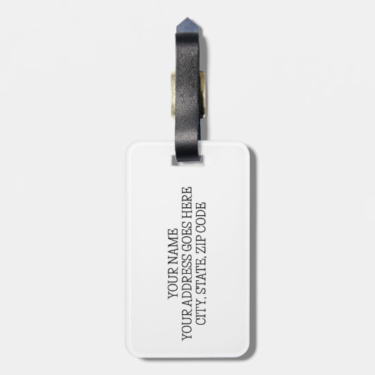 Aqua blauw Roze ombre zee sterrenstelsel abstract Bagagelabel (Achterkant verticaal)