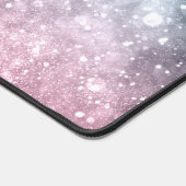 Aqua blauw Roze ombre zee sterrenstelsel abstract Bureaumat (Hoek)