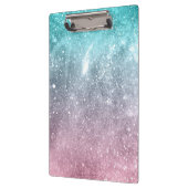 Aqua blauw Roze ombre zee sterrenstelsel abstract Klembord (Links)