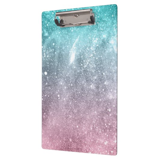 Aqua blauw Roze ombre zee sterrenstelsel abstract Klembord (Links)