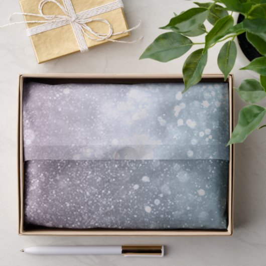 Aqua blauw Roze ombre zee sterrenstelsel abstract Tissuepapier (Geschenk)