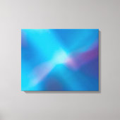 Aqua Blauw Violet Gloeiend Licht #1 Abstract Canva Canvas Afdruk (Voorkant)