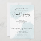 AQUA BLAUW  WATERVERFSTRUCTUUR OPENINGSCEREMONIE KAART (Voorkant)