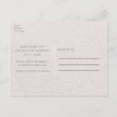 Aqua blauw & zilveren zeester strand save the date aankondigingskaart (Achterkant)