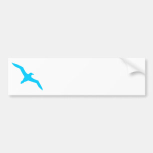 Aqua Blauwe Albatros Bumpersticker