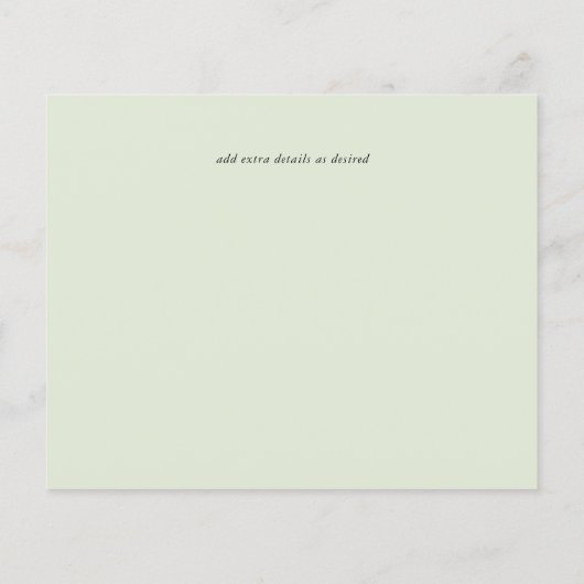 Aqua Blauwe Bloemige Bruiloft  (Achterkant)