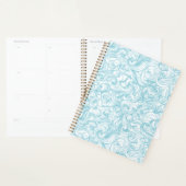 Aqua Blauwe Draai Patroon Planner (Display)