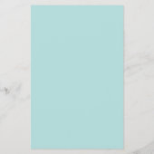 Aqua Blauwe Glitter Snoep Bar Omhulsel Flyer (Achterkant)