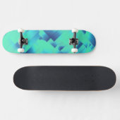 Aqua Blauwe Halls Skateboard (Horizontaal)