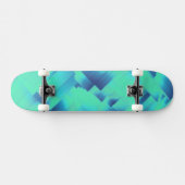 Aqua Blauwe Halls Skateboard (Horizontaal)