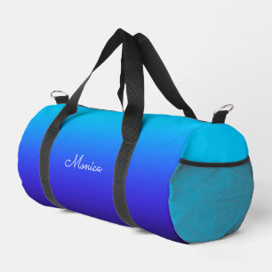Aqua Blauwe Indigo en Zwarte Ombre Plunjezak