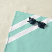 Aqua Blauwe Jongens Meisjes Weekend Persoonlijke N Strandlaken (In situ)