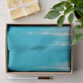 Aqua blauwe kerstpegels tissuepapier (Geschenk)