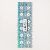 Aqua Blauwe Mandala Persoonlijke Yogamat (Achterkant)