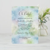 Aqua Blauwe Mint   Kaart (Staand voorkant)