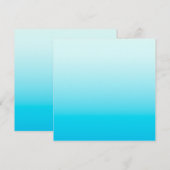 Aqua blauwe ombre achtergrond (Voorkant / Achterkant)