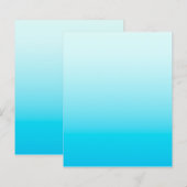 Aqua blauwe ombre achtergrond (Voorkant / Achterkant)
