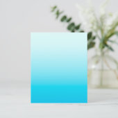 Aqua blauwe ombre achtergrond (Staand voorkant)