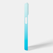Aqua blauwe ombre achtergrond Case-Mate iPhone case (Achterkant / Rechts)